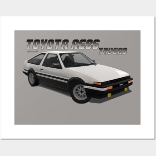 Toyota AE86 Trueno Posters and Art